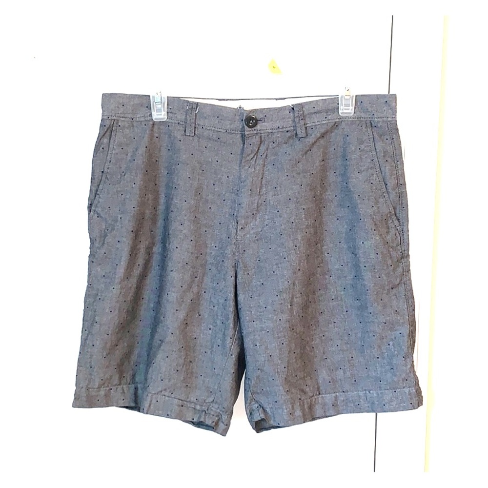 Polka Dotted Flat Front Shorts